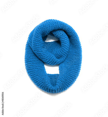 Scarf isolated on white background.Scarf top view .