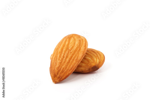 Almond isolated on white