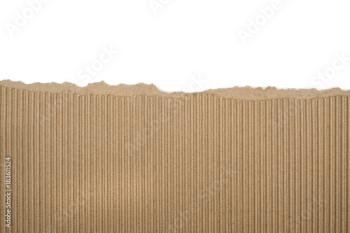Torn cardboard Paper with space for text