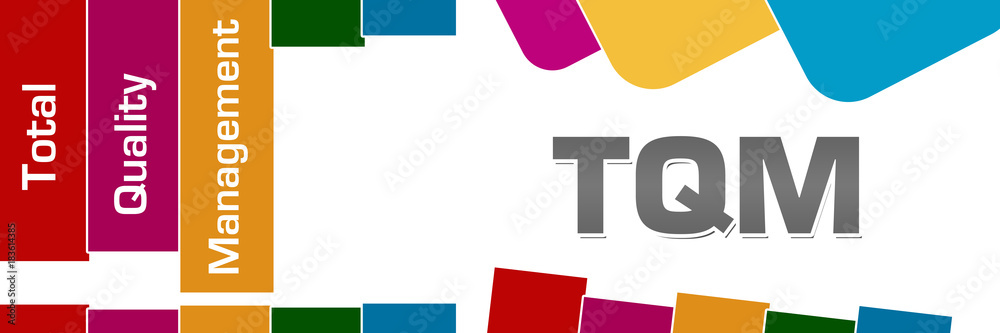 TQM - Total Quality Management Colorful Stripes Rounded Squares TQM - Total Quality Management Colorful Stripes Rounded Squares