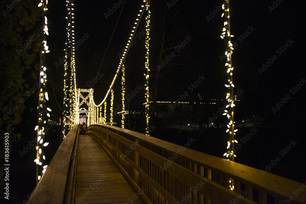 Fototapeta premium Christmas Light Festival Winter