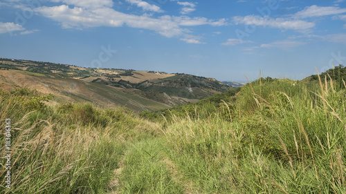 Summer landscape in Abruzzi near Pietranico