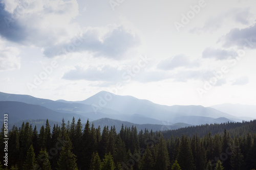 mountain landscape in the Carpathians, Ukraine