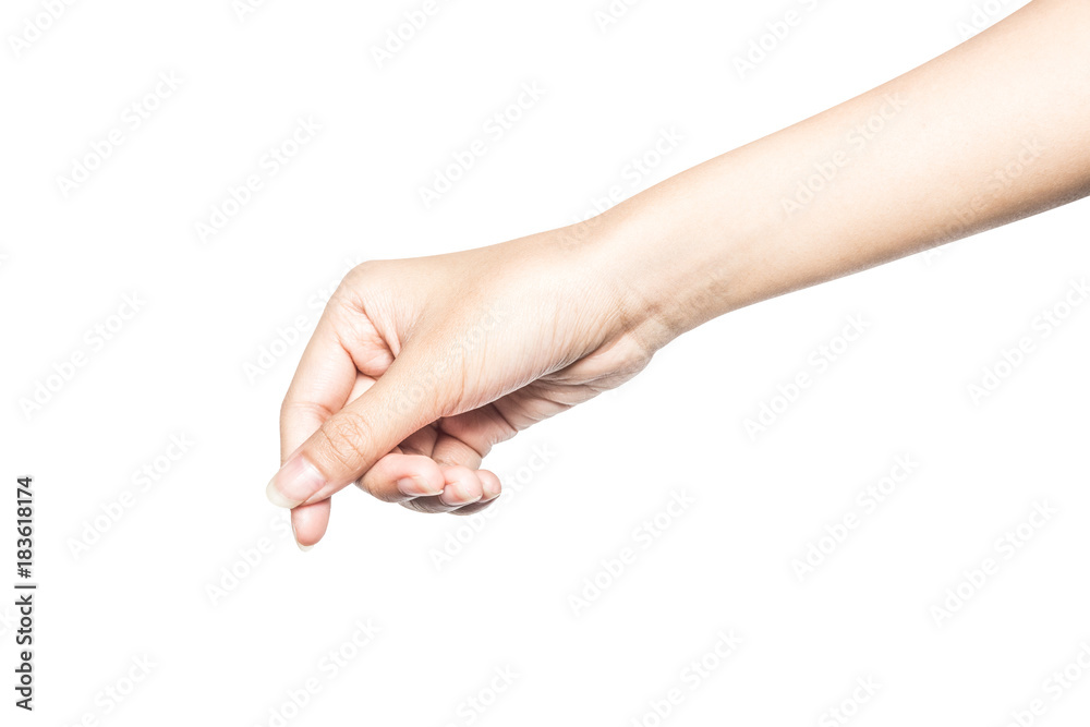 Hand hold virtual business card, credit card or blank paper Hand hold virtual business card, credit card or blank paper