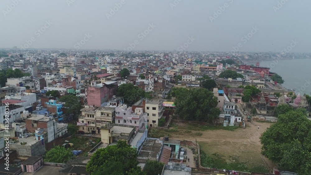Obraz premium Inde Uttarakhand Benares vue du ciel
