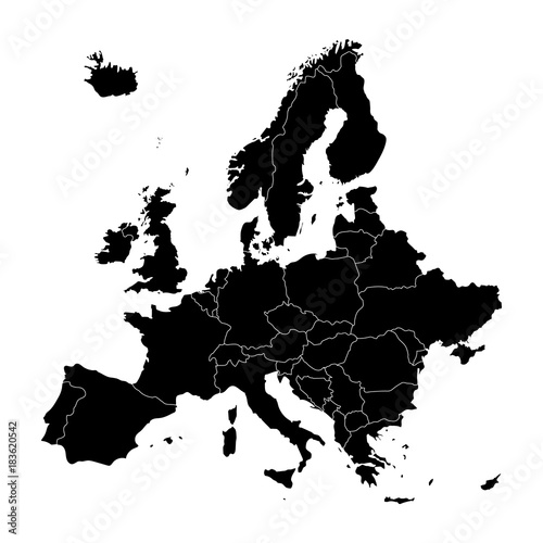 Europe map vector