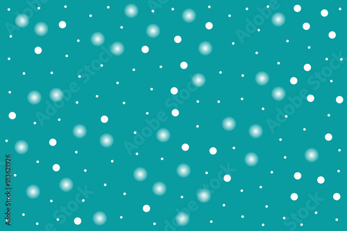 Snow on blue background