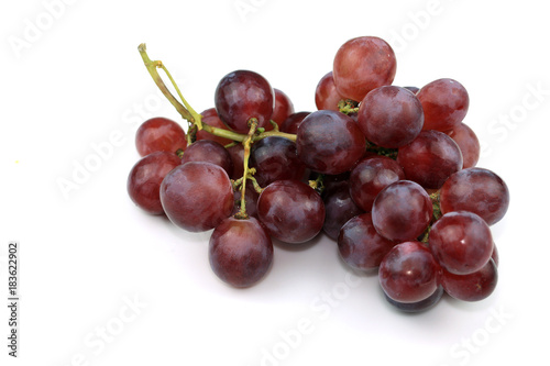 Grape fruit on white background