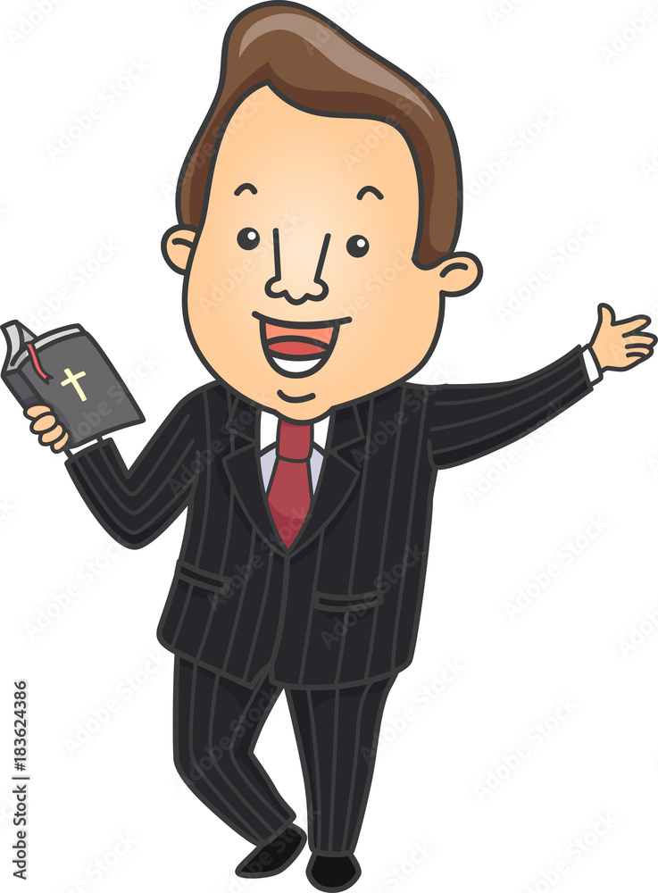 Man Preacher Bible Illustration Man Preacher Bible Illustration