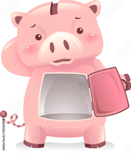 Piggy Bank Robot Mascot No ...