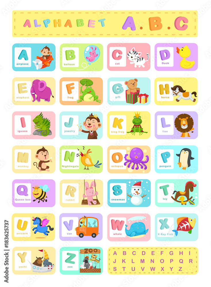 Illustration Alphabet A-Z vector Illustration Alphabet A-Z vector
