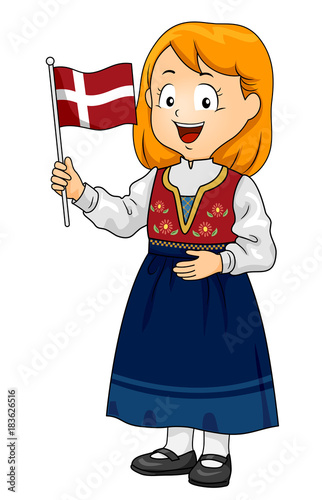 Kid Girl Traditional Danish...