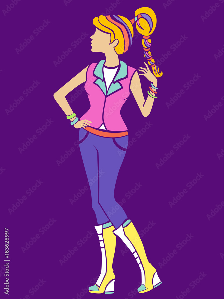 Teen Girl Stencil K Pop Fashion Teen Girl Stencil K Pop Fashion