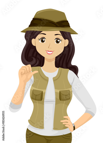Teen Girl Geographer Explorer