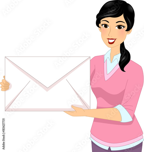 Girl Teacher Big Envelope I...