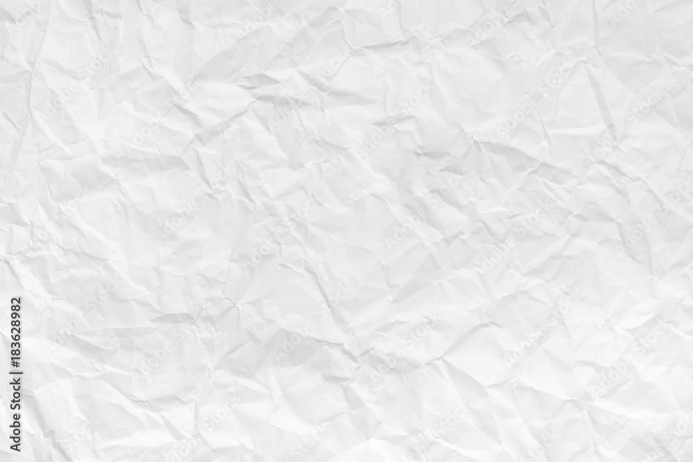 Obraz premium Crumpled white paper texture for background