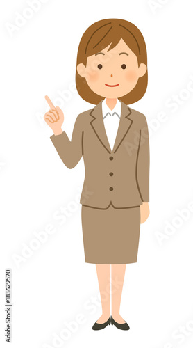 スーツの女性
