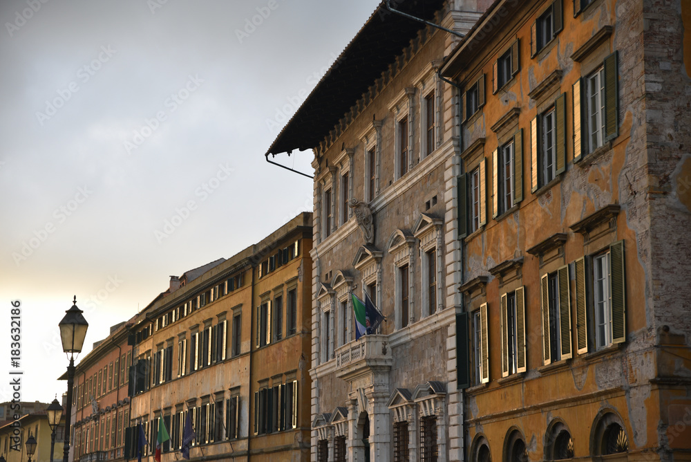 Palais Renaissance à Pise en Toscane, Italie