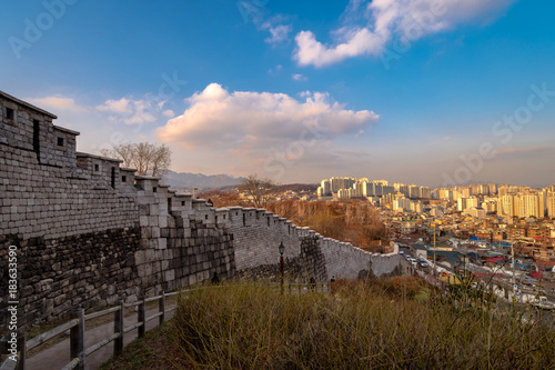 Seoul view from Naksan Park.