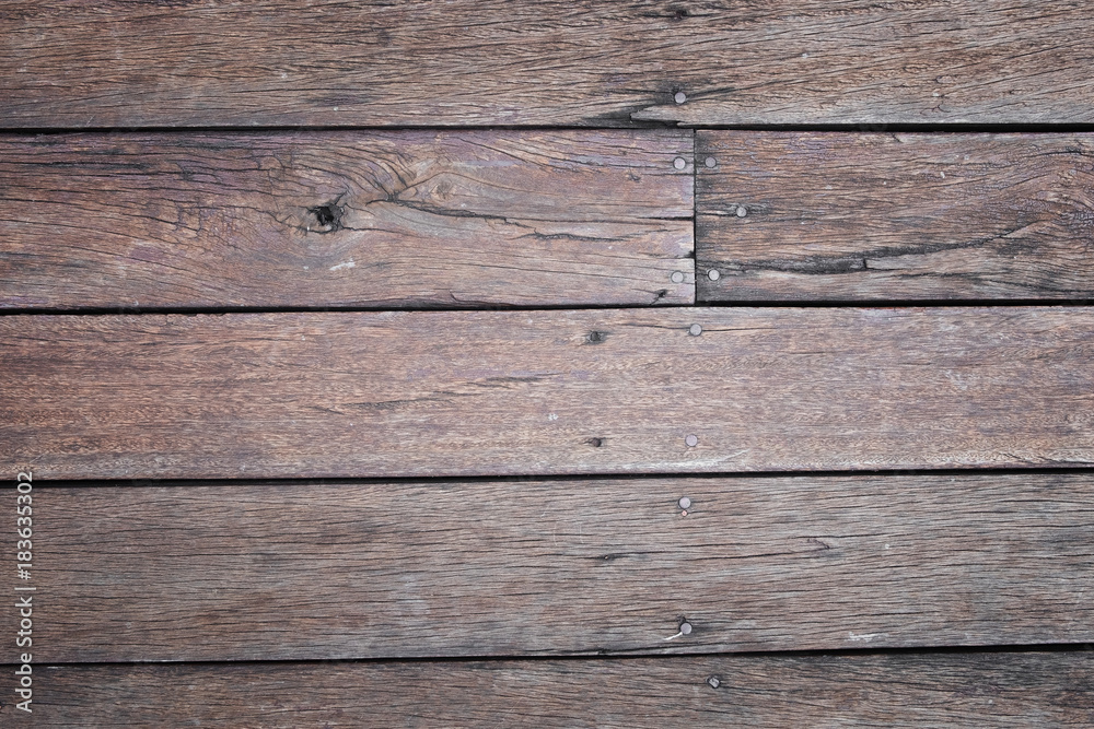 Fototapeta premium Brown wooden texture and background.