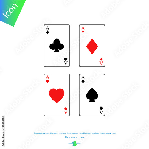 Game cards vector icon