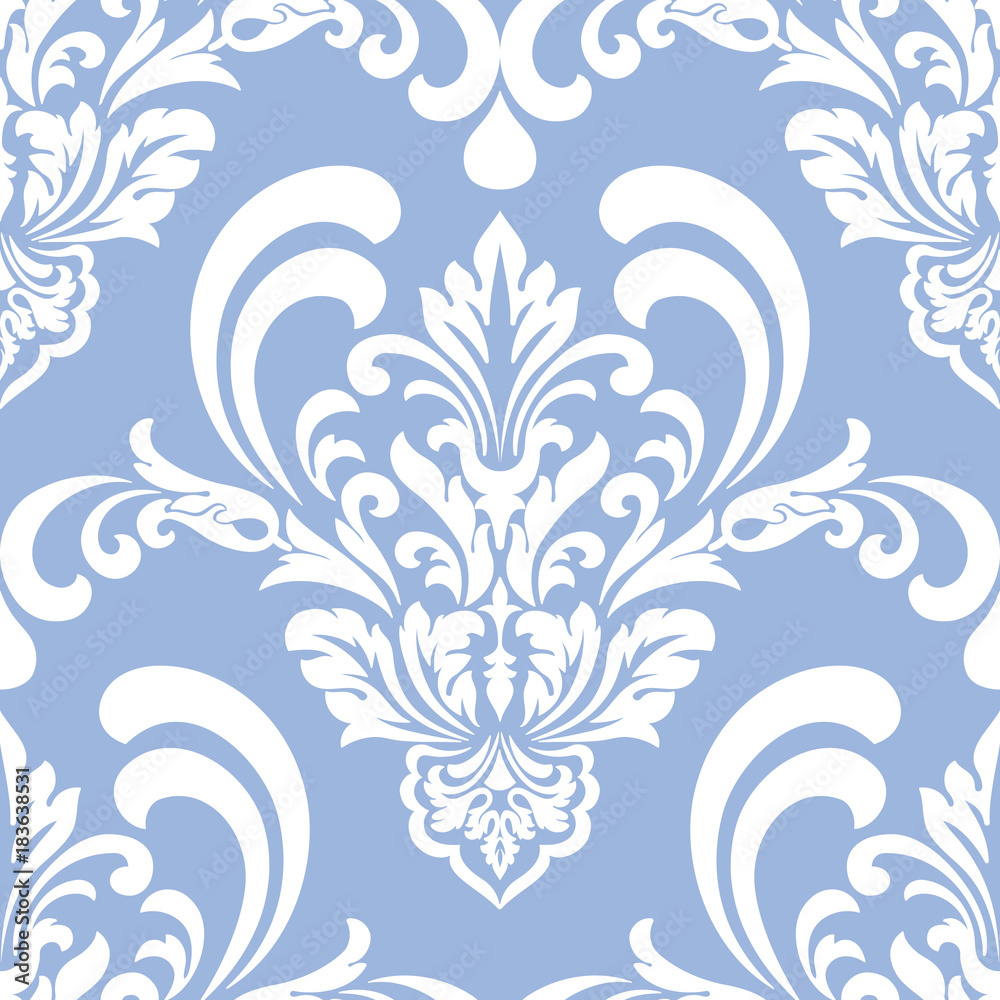Vector damask seamless pattern element. Classical luxury old fashioned damask ornament, royal victorian seamless texture for wallpapers, textile, wrapping. Exquisite floral baroque template. Vector damask seamless pattern element. Classical luxury old fashioned damask ornament, royal victorian seamless texture for wallpapers, textile, wrapping. Exquisite floral baroque template.