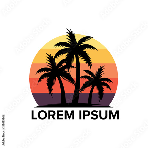 Beach logo design 