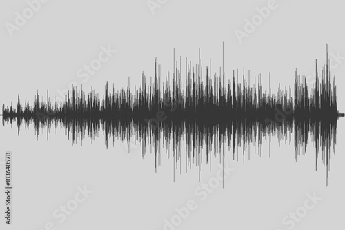 Musical equalizer. Sound wave. Radio frequence. Vector illustration.