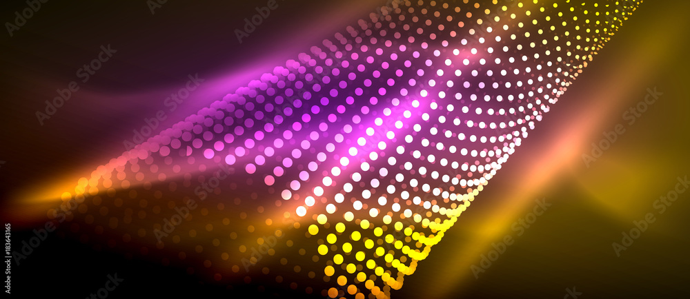 Neon light effects, particles Neon light effects, particles