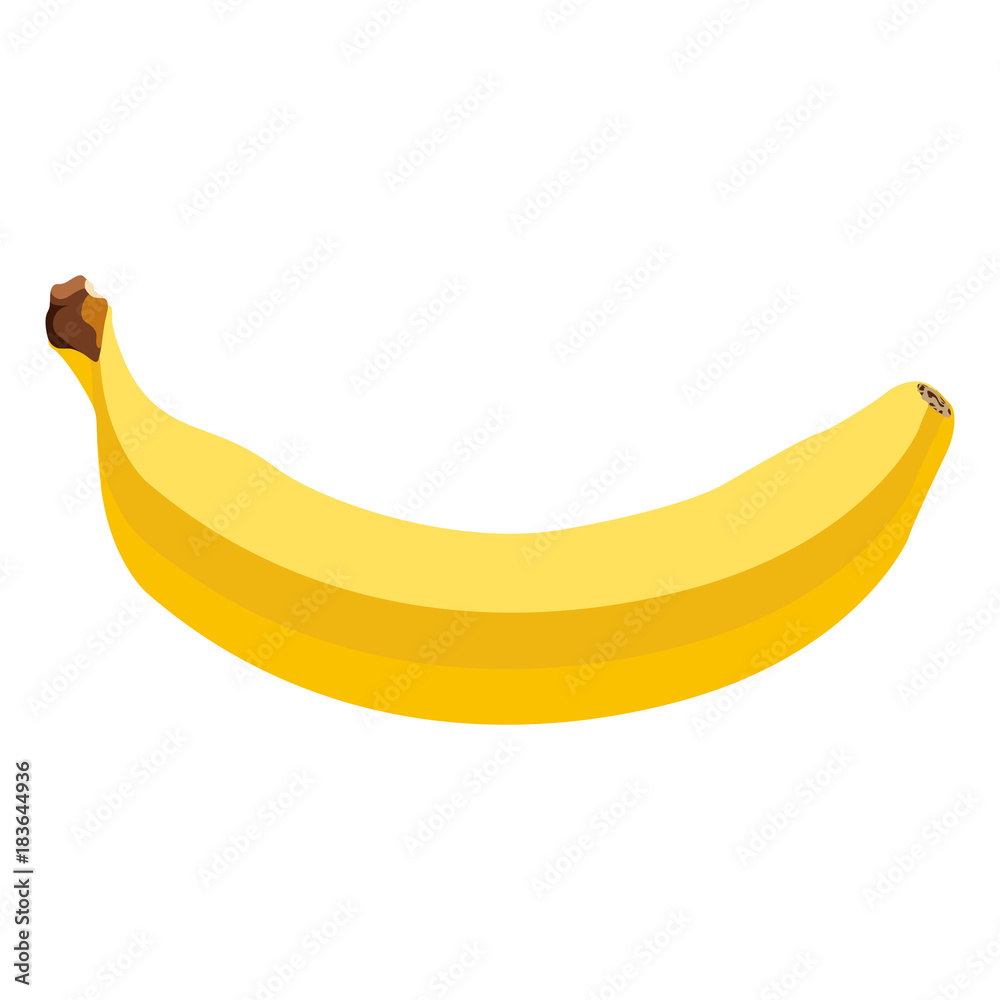 Isolated banana illustration