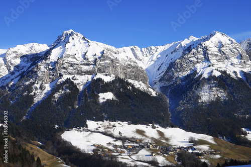 Mountains landscape near Annecy, France
