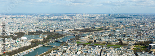 vue panorama aerienne de Paris