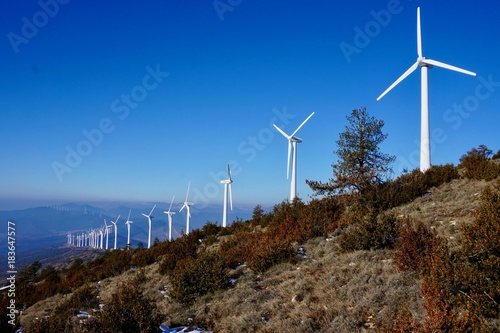Parque eólico. Energias renovables