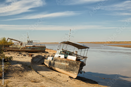 Old rusty ships