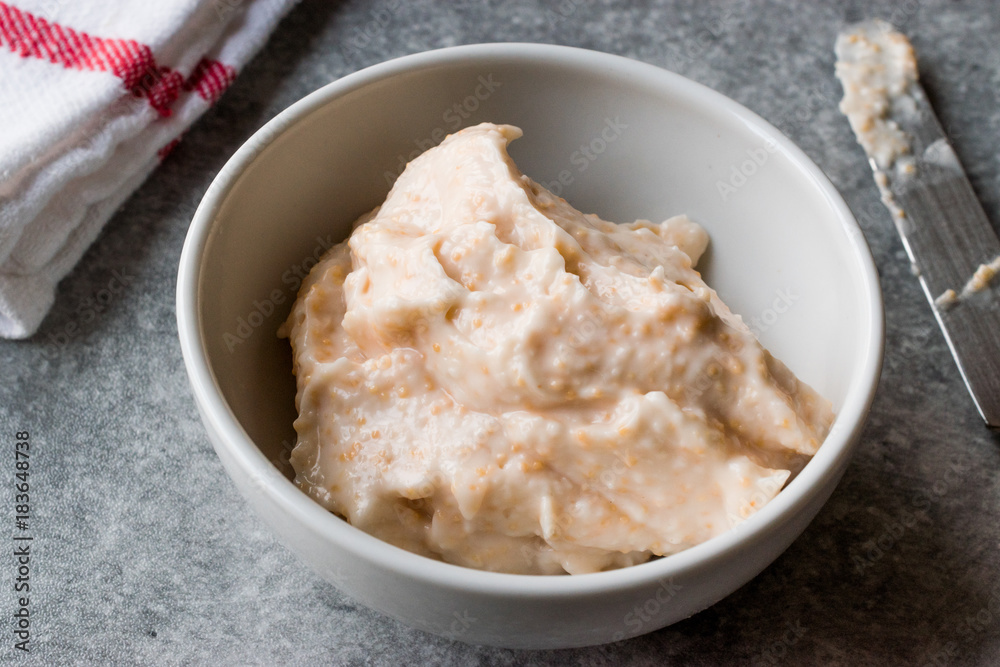 Fish Egg Paste Tarama made with Caviar / Taramasalata Fish Egg Paste Tarama made with Caviar / Taramasalata