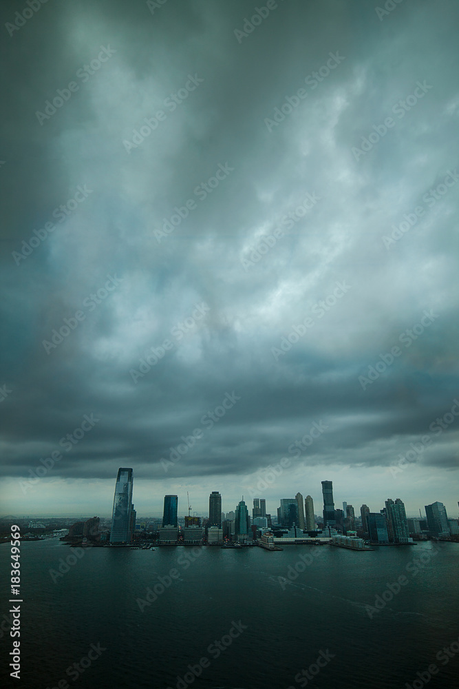 Storm clouds over the Hudson
