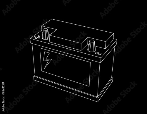 Car accumulator battery. Ve...