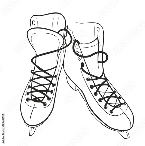 Sketch of the figured skates. 