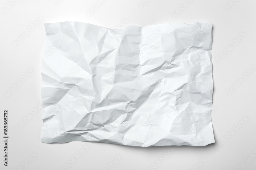 Fototapeta premium White crumpled paper