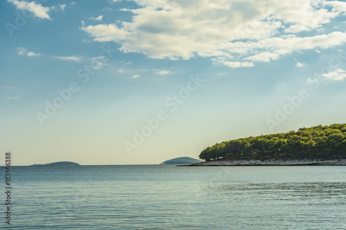 Panoramic seascape of isles photo