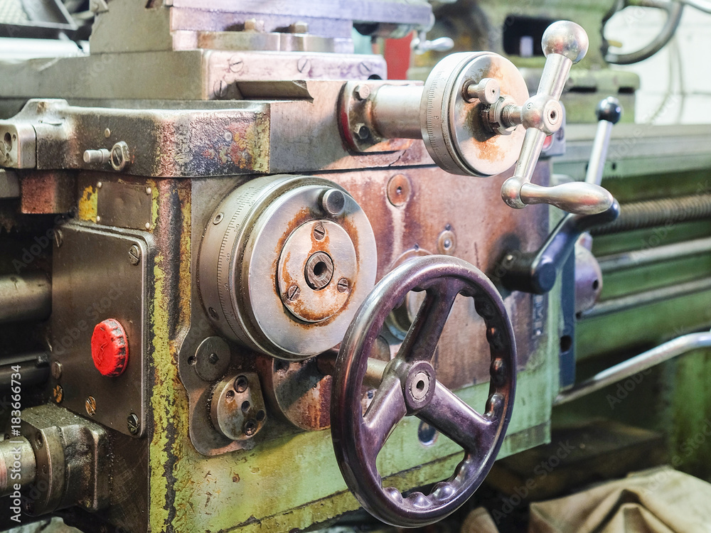 Lathe close up