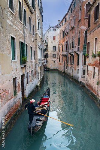 Venetian gondolier, Venice Italy