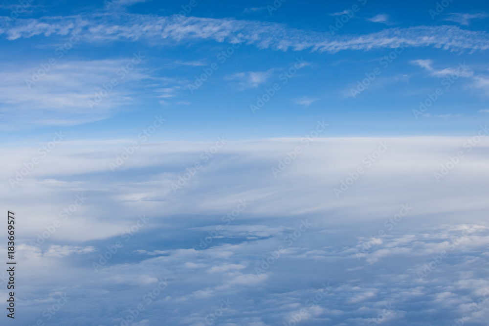 A Blanket of Clouds above Texas in The United States A Blanket of Clouds above Texas in The United States