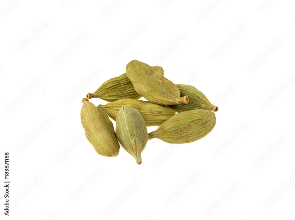 cardamom isolated on white background cardamom isolated on white background