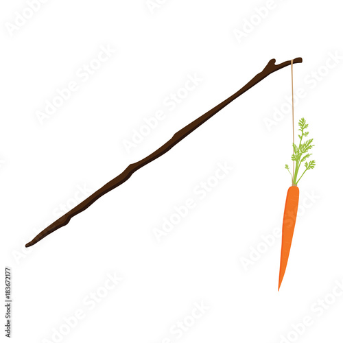 Carrot motivation concept