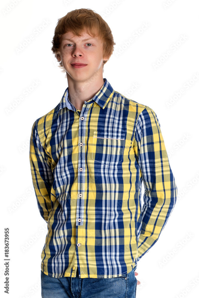 A young red-haired guy A young red-haired guy