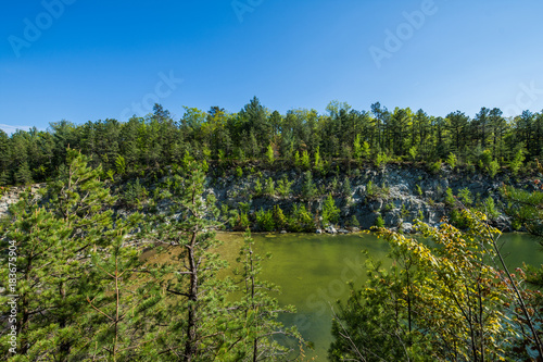 Landscape of The area around Long Pine Reservoir in Michaux State Forest in Central Pennsylvania