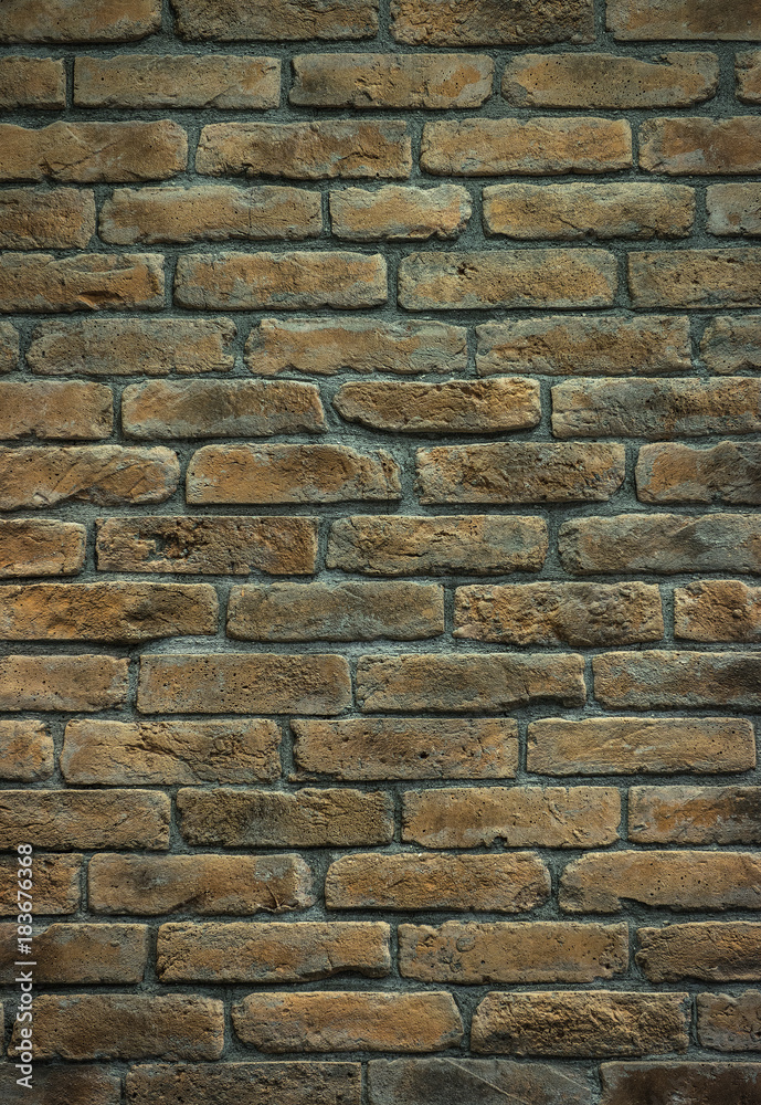 Brick wall background vertical