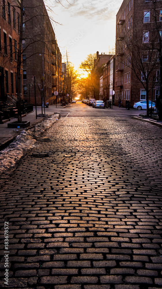 Obraz premium Brick road