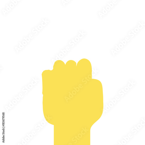 colorful hand with oppose gesture symbol communication